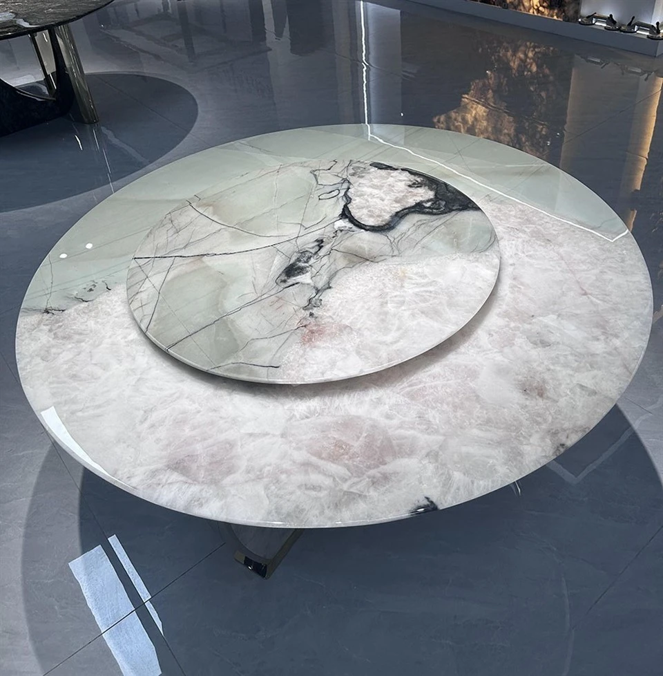 Cristallo Tiffany Quartzite table Cristallo Tiffany Quartzite table